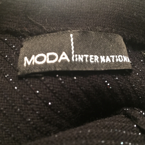 Moda Intl. Sparkle Sweater Dress in Black--$5 SALE - Picture 4 of 6